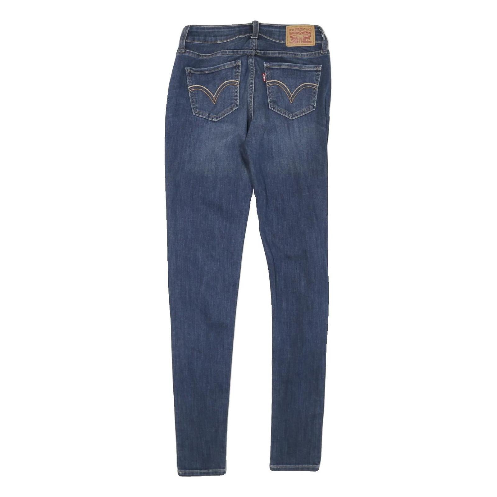 LEVI'S 535 Womens Jeans Blue Slim Skinny Denim Medium W24 L30 Stretch Cotton