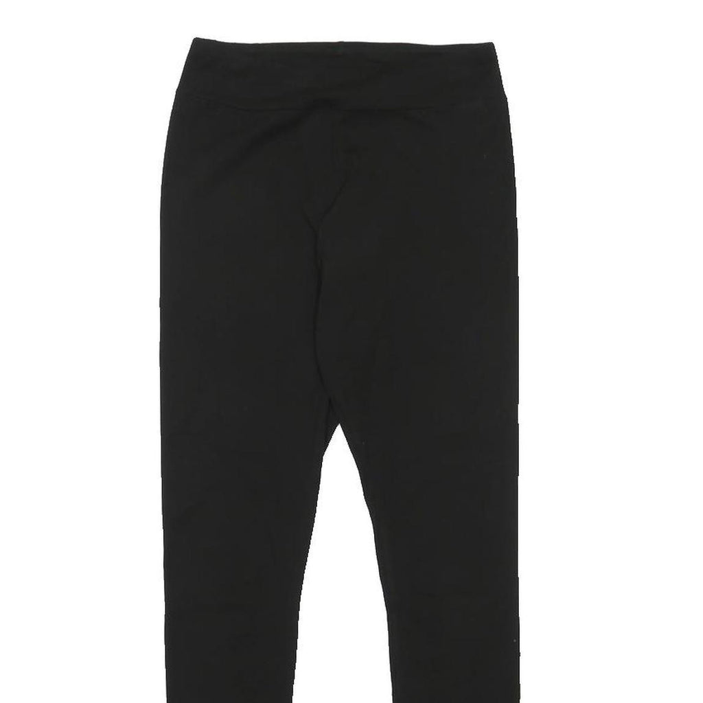 PUMA Womens Joggers Black Slim Skinny UK 12 W24 L25 Logo Print
