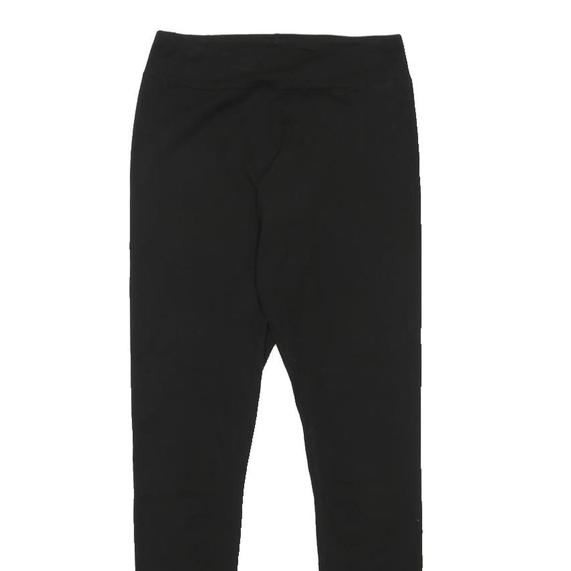 PUMA Womens Joggers Black Slim Skinny UK 12 W24 L25 Logo Print