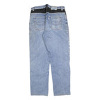 PETROL Mens Jeans Blue Regular Straight Denim Light W33 L32 Contrast Pockets