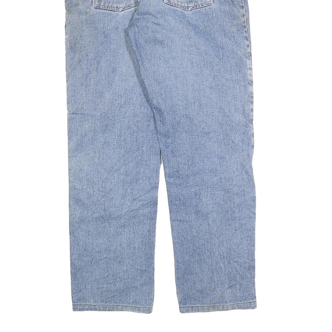 PETROL Mens Jeans Blue Regular Straight Denim Light W33 L32 Contrast Pockets