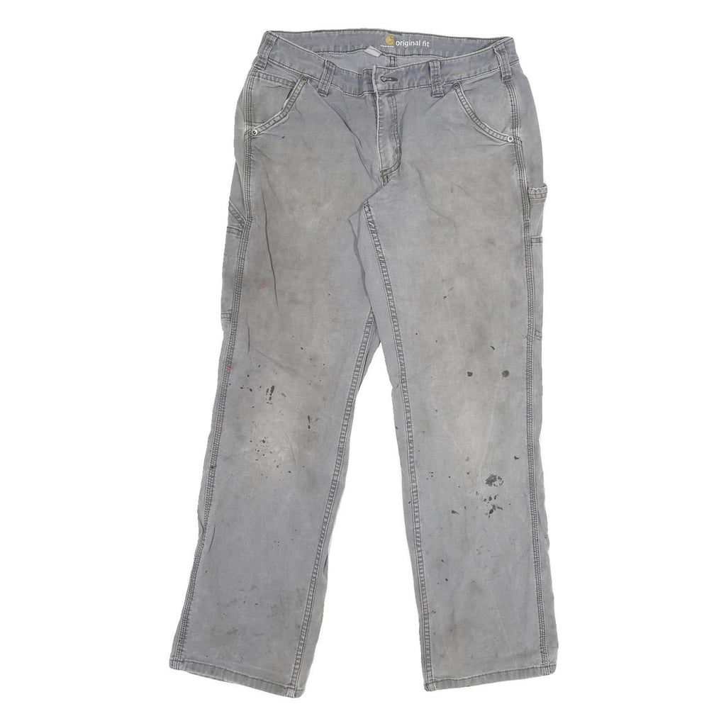 CARHARTT Womens Regular Fit Grey Denim Jeans W30 L30 Workwear Utility