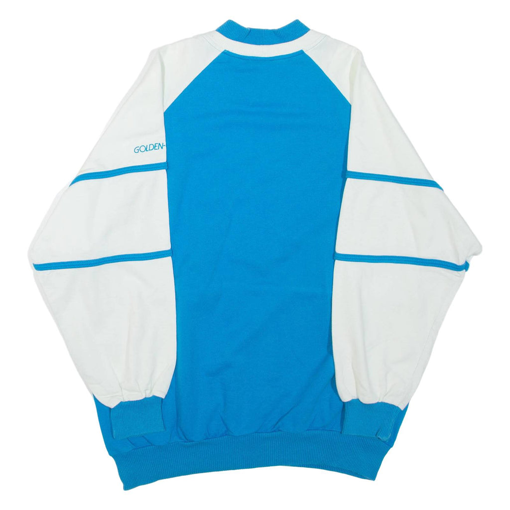 GOLDEN CUP Mens Sweatshirt Blue Crew Neck S