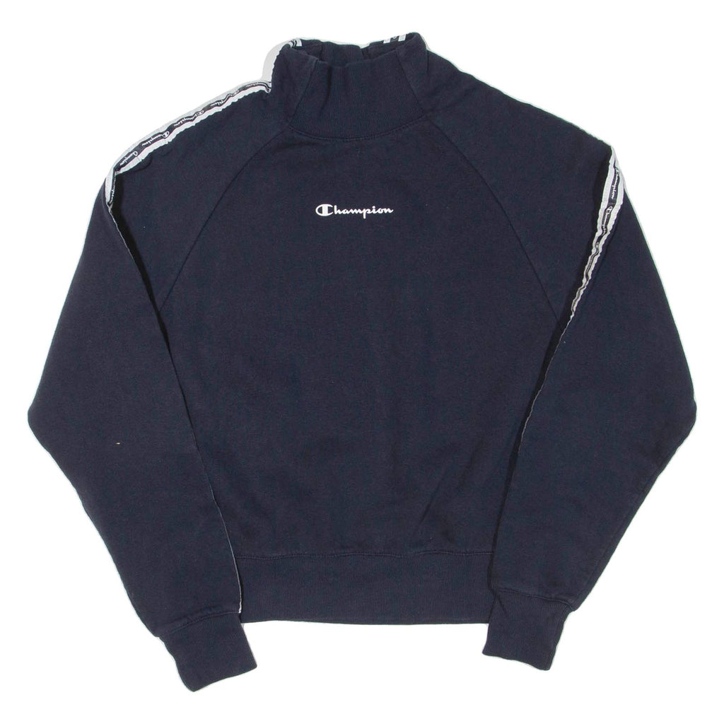 CHAMPION Womens Sweatshirt Blue S