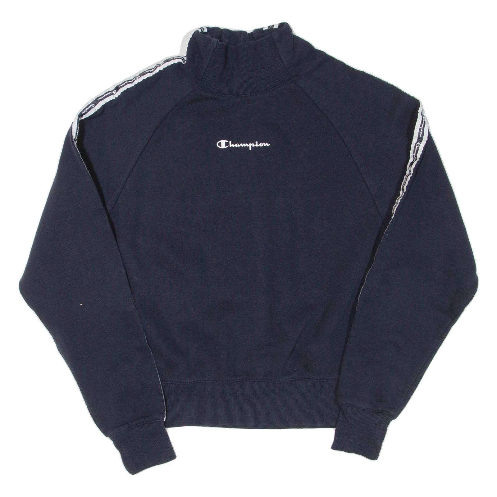 CHAMPION Womens Sweatshirt Blue S