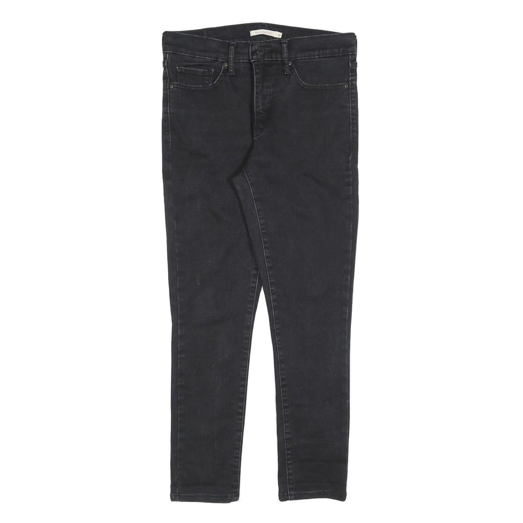 LEVI'S 311 Womens Jeans Black Slim Skinny Denim Medium W30 L28 Zip Closure