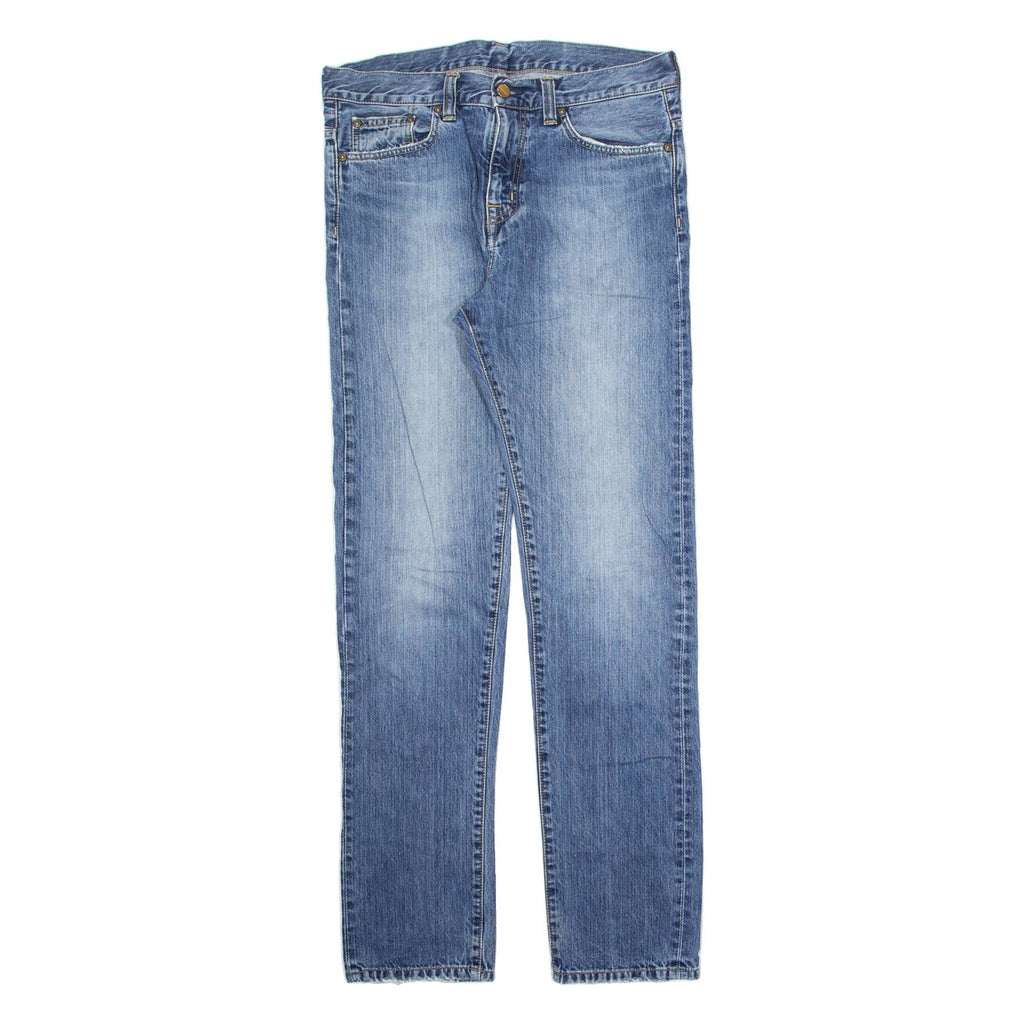CARHARTT Legend Mens Jeans Blue Regular Straight Stone Wash W30 L32