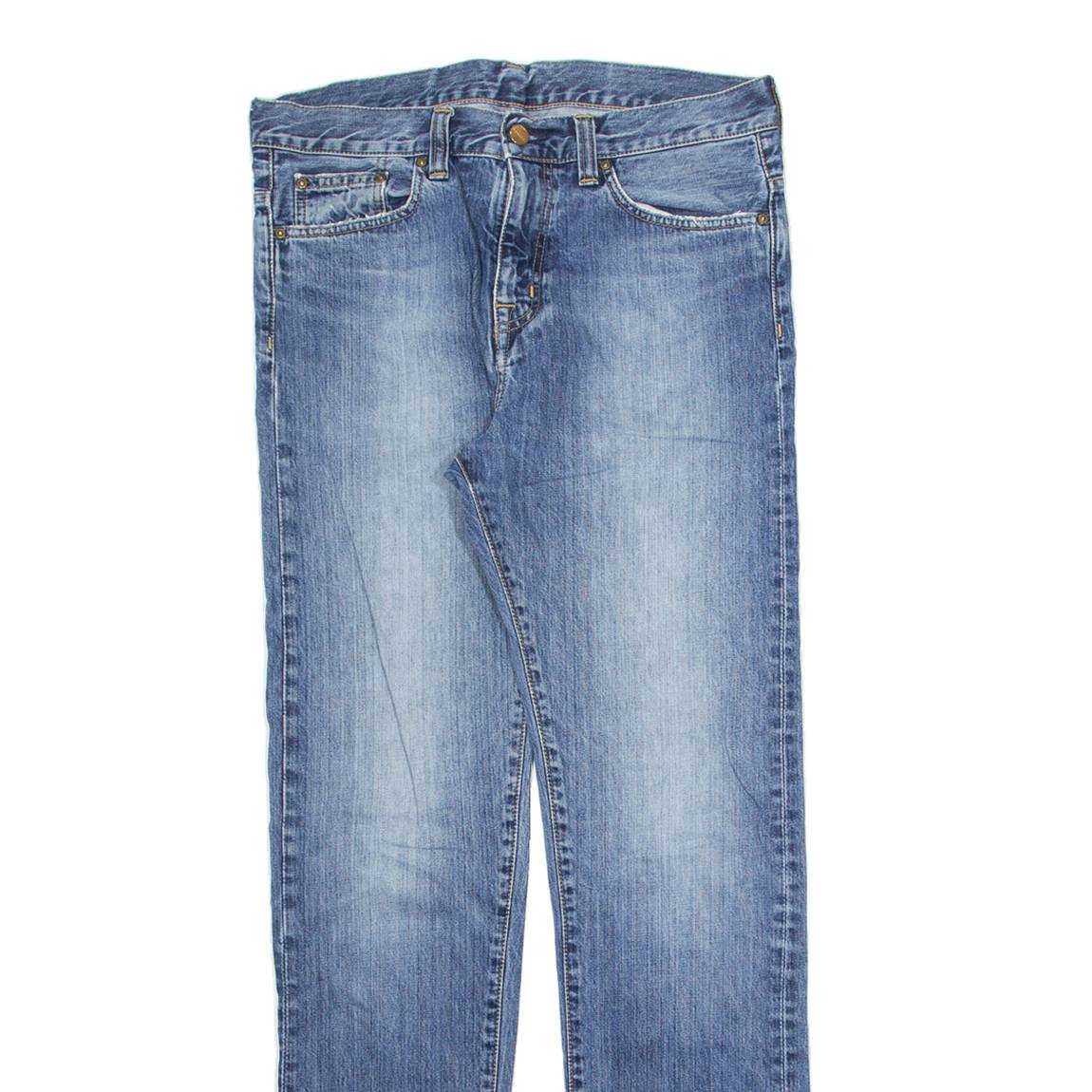 CARHARTT Legend Mens Jeans Blue Regular Straight Stone Wash W30 L32