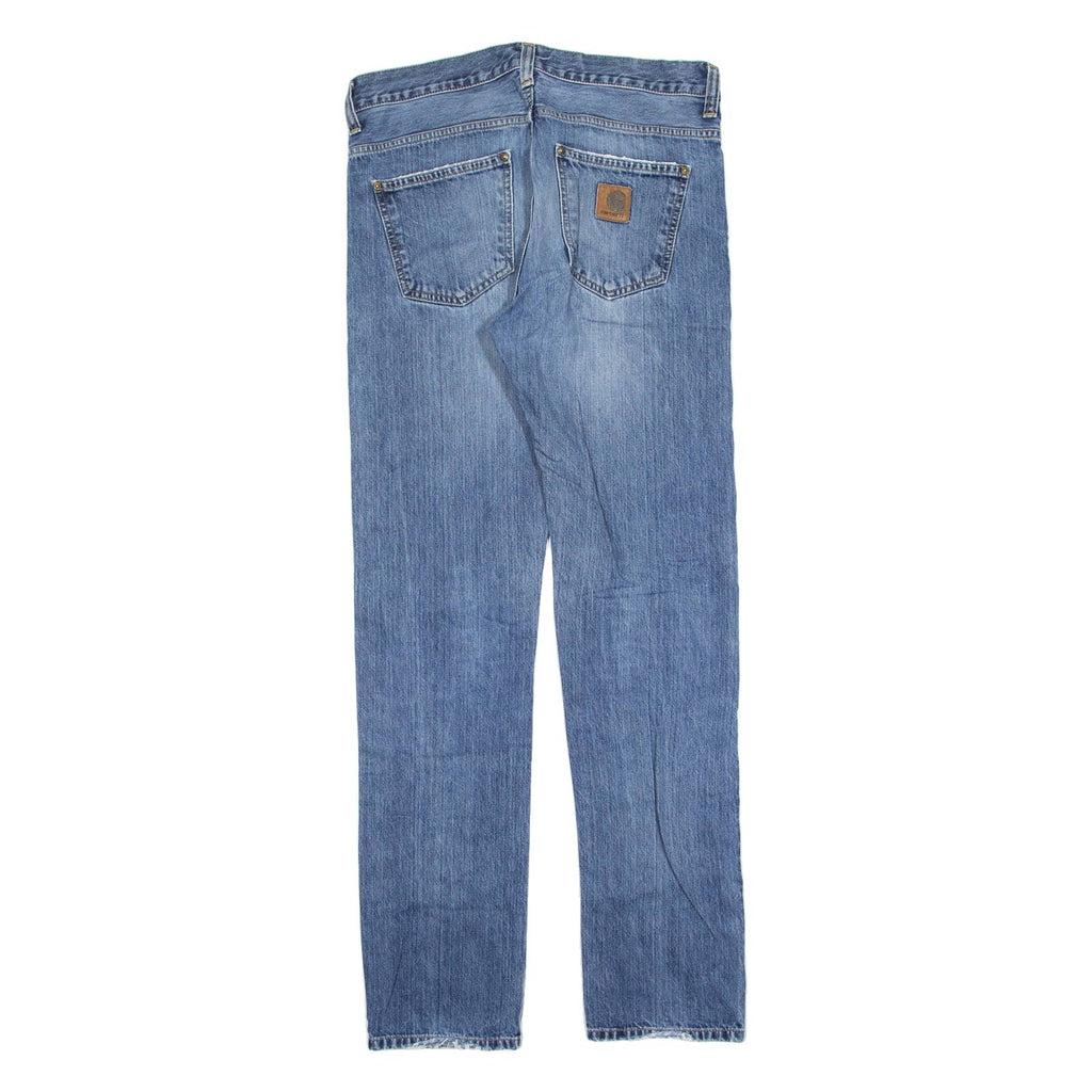 CARHARTT Legend Mens Jeans Blue Regular Straight Stone Wash W30 L32