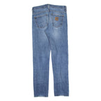 CARHARTT Legend Mens Jeans Blue Regular Straight Stone Wash W30 L32