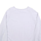 LEVI'S Womens White Crew Neck M Cotton Sweatshirt Casual Pullover