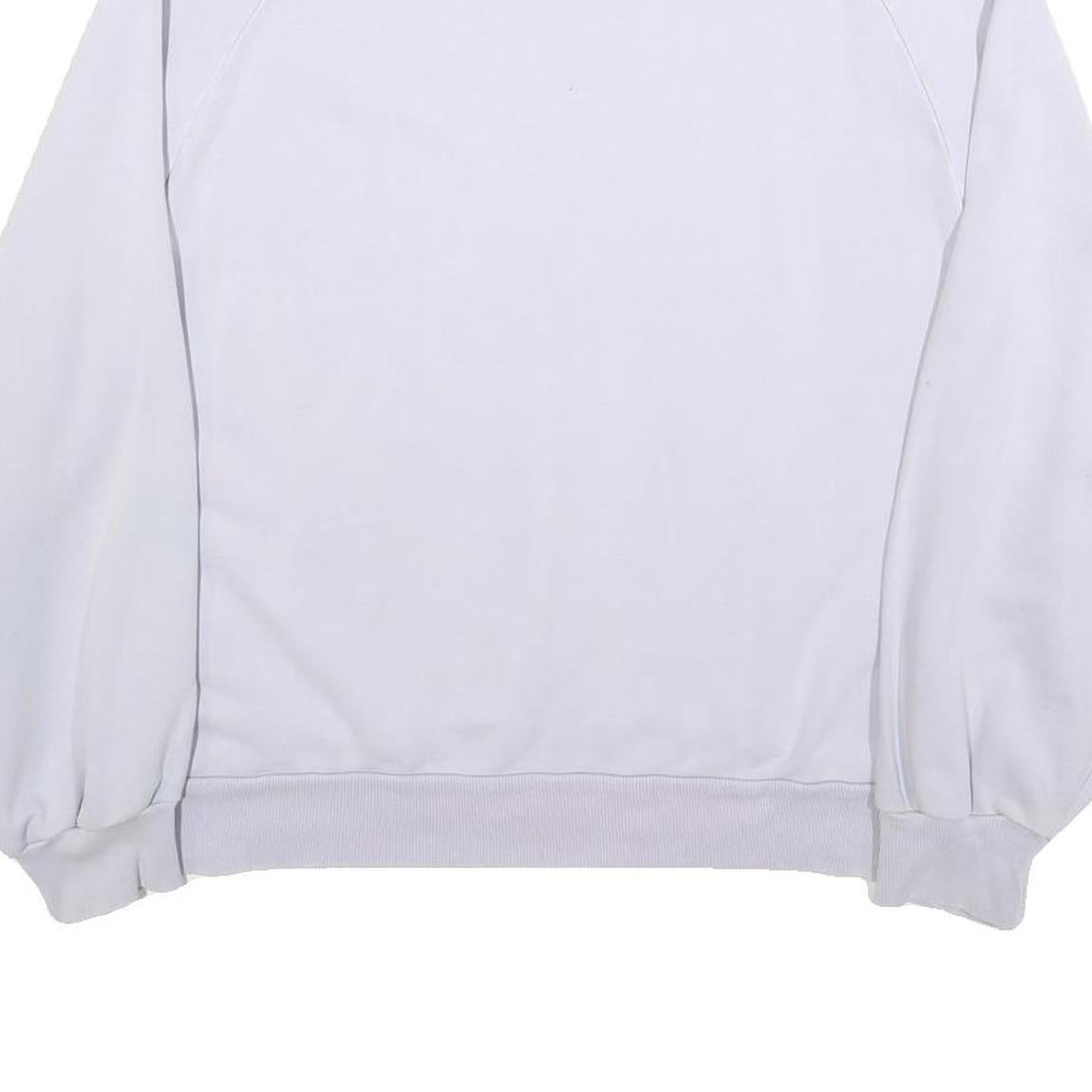 LEVI'S Womens White Crew Neck M Cotton Sweatshirt Casual Pullover