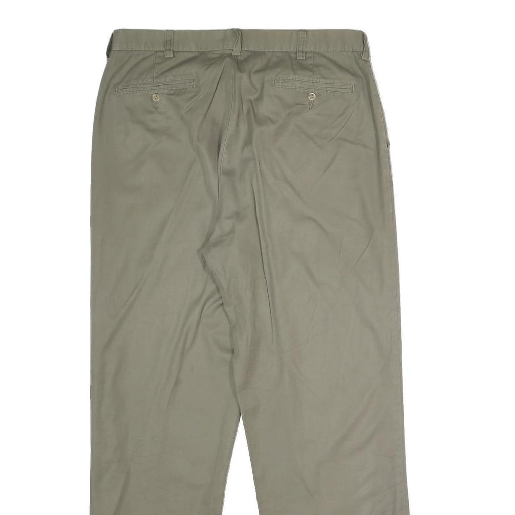 POLO RALPH LAUREN Mens Cotton Beige Classic Straight Trousers W34 L32 Casual