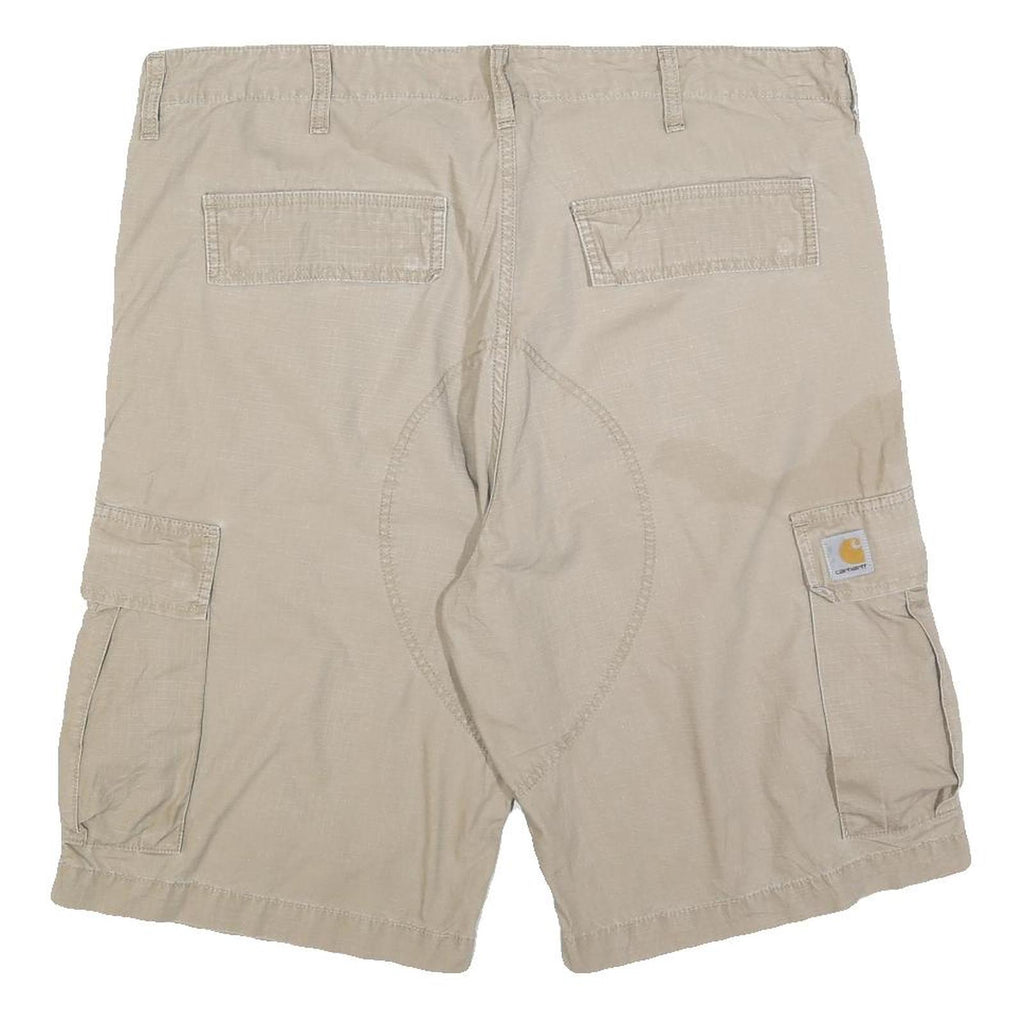 CARHARTT Mens Shorts Beige Cargo Plain XL W38 Workwear Casual Summer