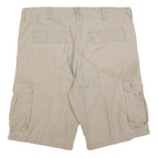CARHARTT Mens Shorts Beige Cargo Plain XL W38 Workwear Casual Summer