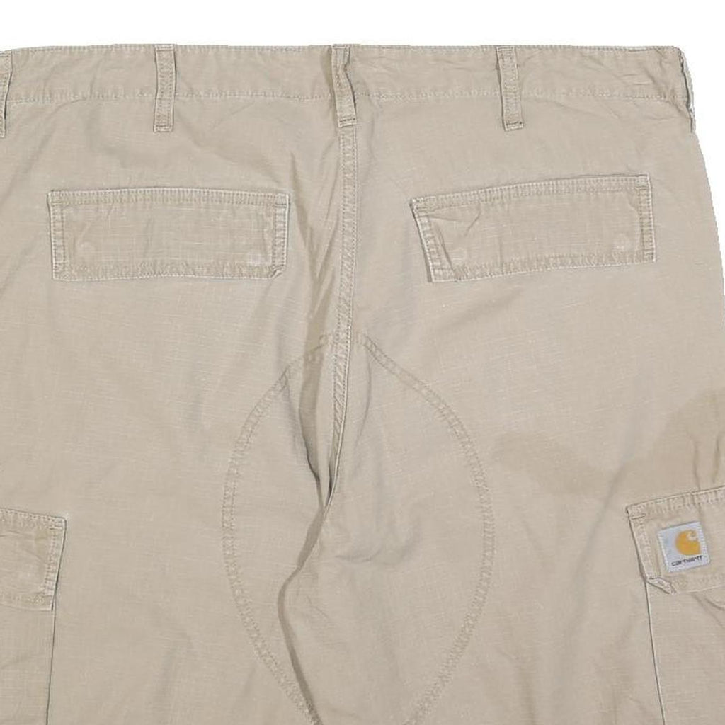 CARHARTT Mens Shorts Beige Cargo Plain XL W38 Workwear Casual Summer