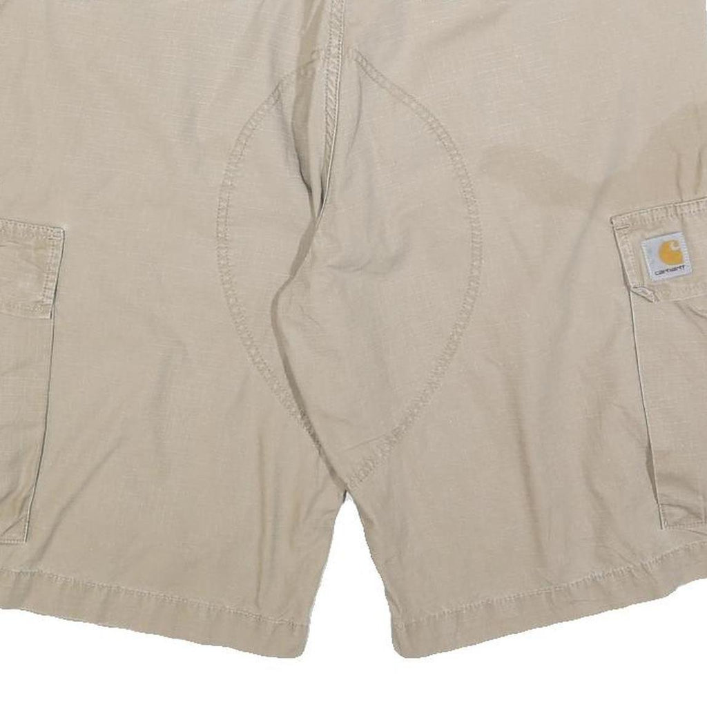 CARHARTT Mens Shorts Beige Cargo Plain XL W38 Workwear Casual Summer