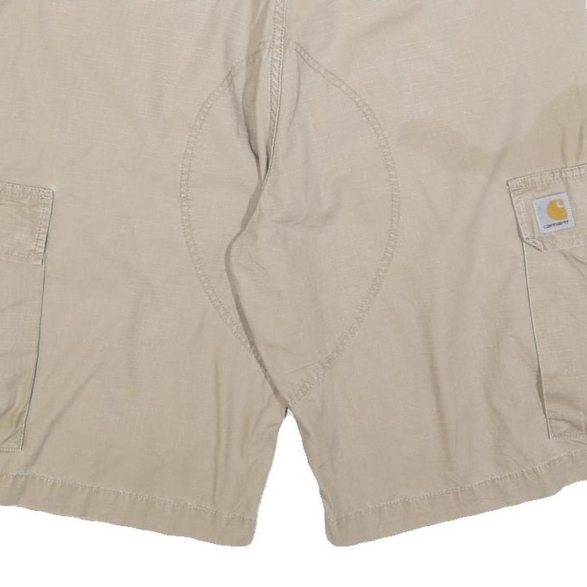 CARHARTT Mens Shorts Beige Cargo Plain XL W38 Workwear Casual Summer