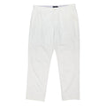TOMMY HILFIGER Mens Cotton Blend White Regular Fit Trousers W38 L32 Casual
