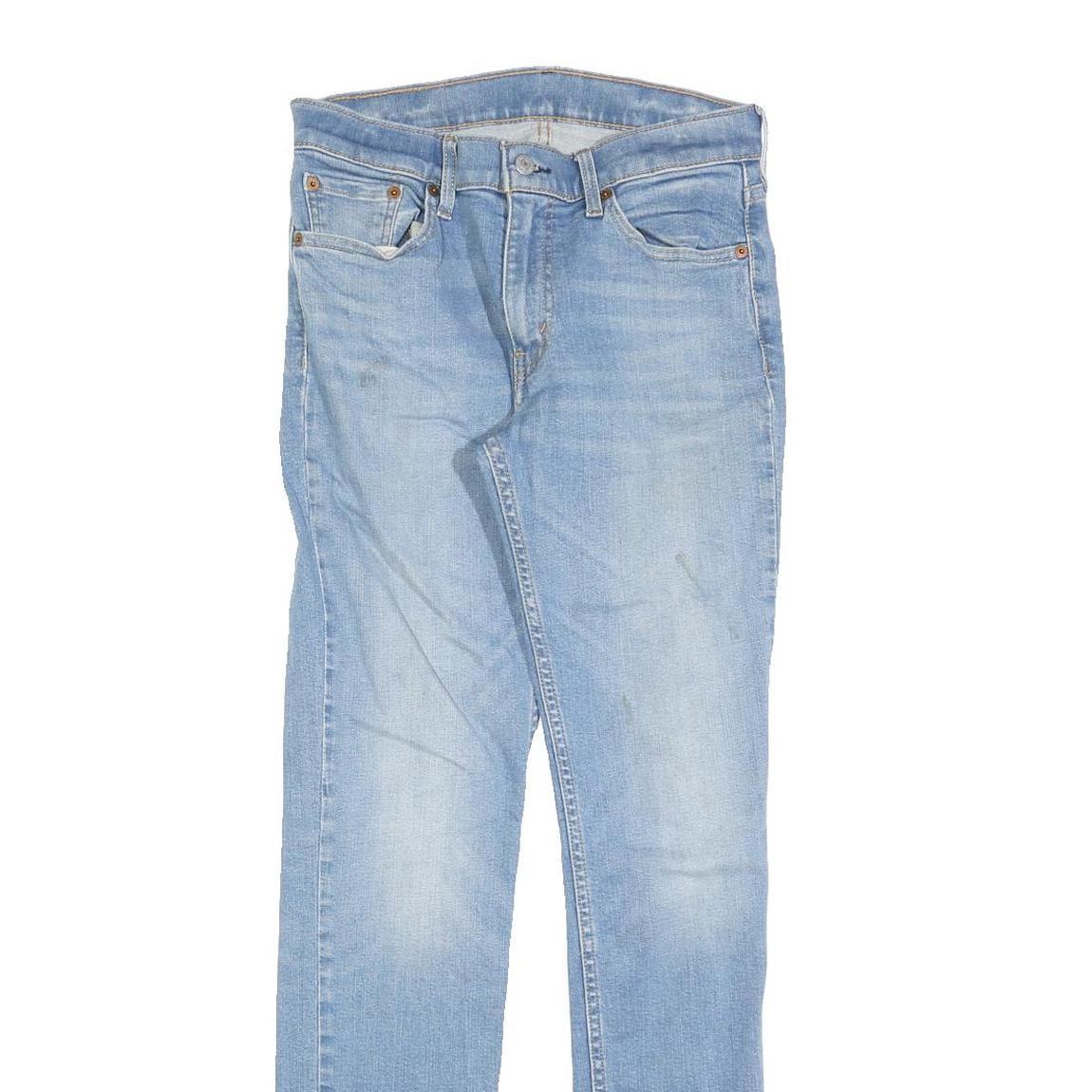 LEVI'S 511 Slim Mens Jeans Blue Slim Skinny Denim Light W30 L32 Authentic