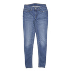 LEVI'S Womens Slim Blue Denim Jeans Cotton Blend Zip W28 L30 Classic Skinny Fit