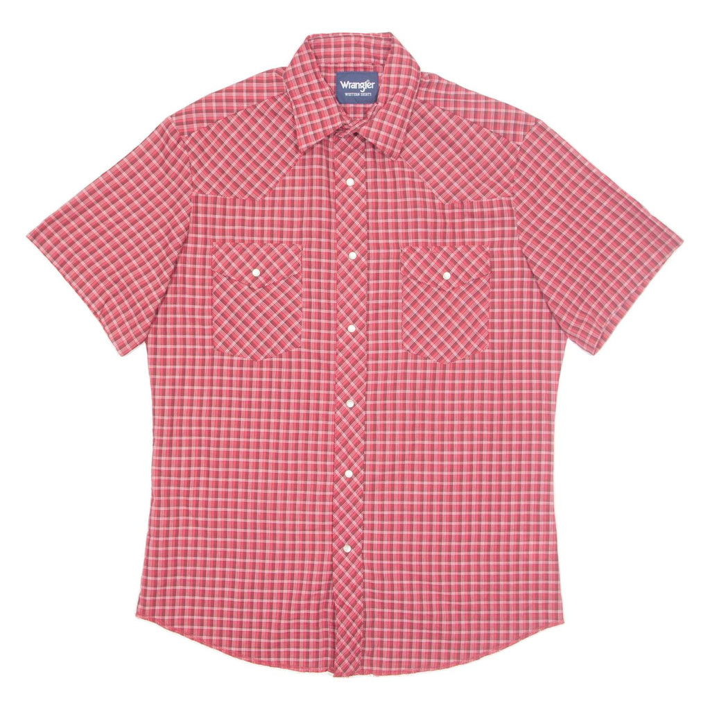 WRANGLER Mens Shirt Red Check M