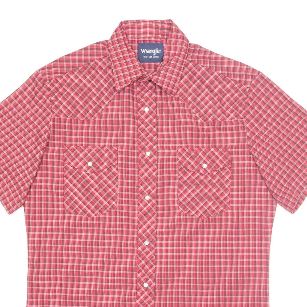WRANGLER Mens Shirt Red Check M