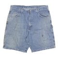 WRANGLER Mens Shorts Blue Denim Casual XL W38 Cotton Blend Workwear