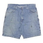 WRANGLER Mens Shorts Blue Denim Casual XL W38 Cotton Blend Workwear
