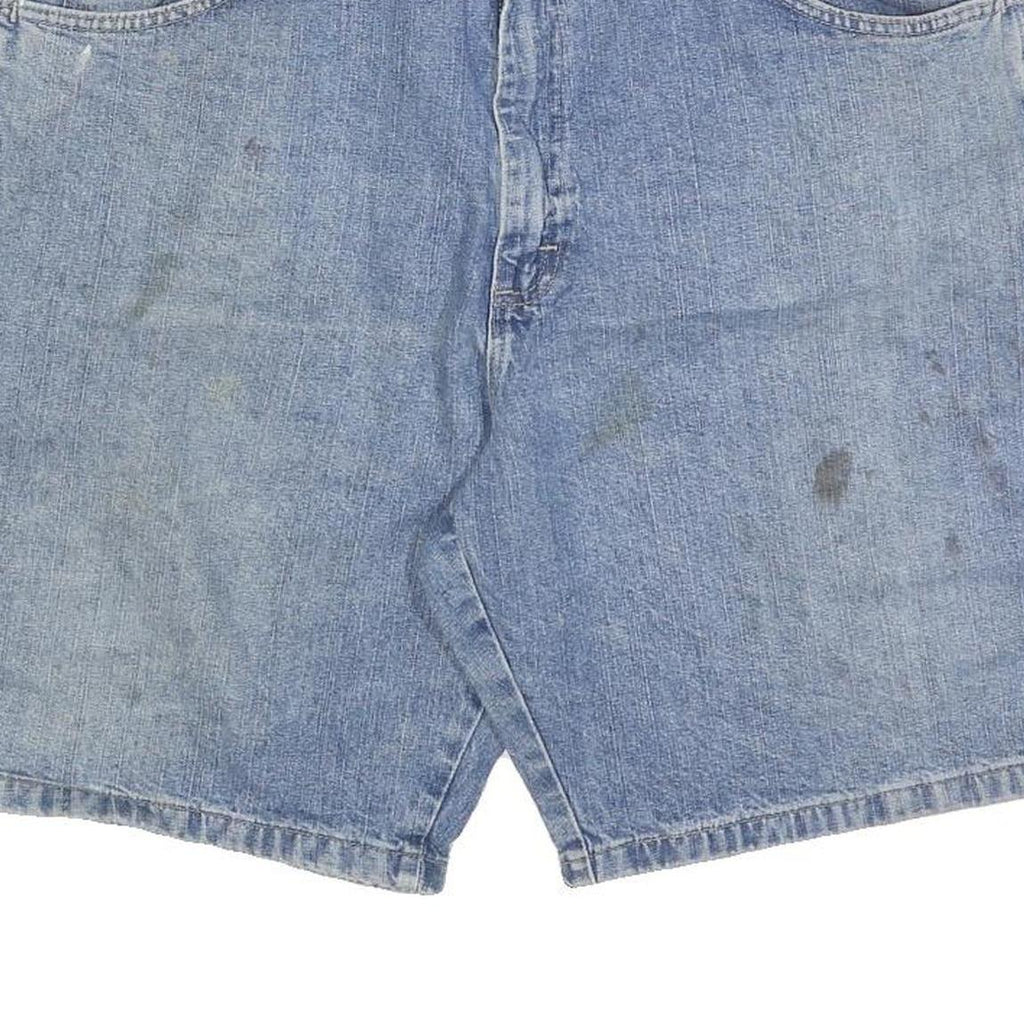 WRANGLER Mens Shorts Blue Denim Casual XL W38 Cotton Blend Workwear
