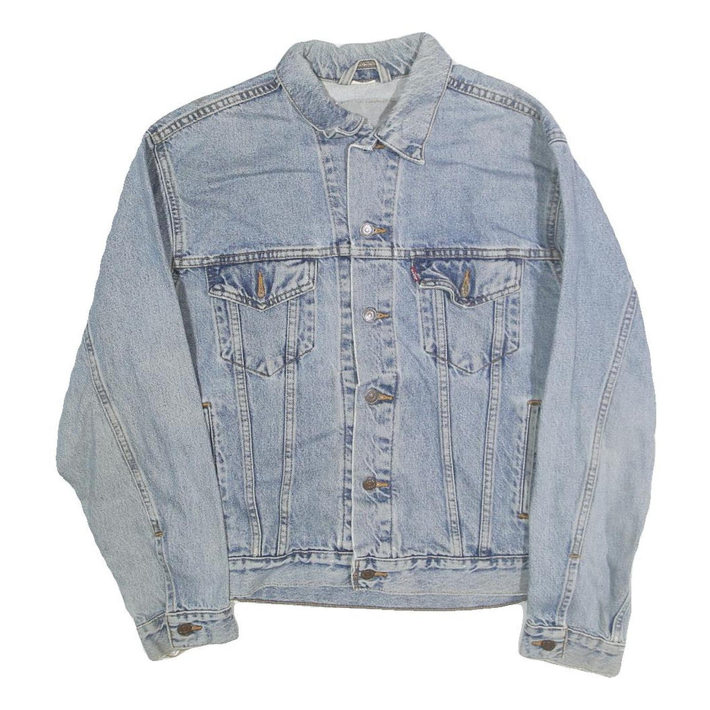LEVI'S Mens Blue Denim Jacket XL Cotton Button Closure Classic Fit Casual