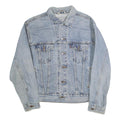 LEVI'S Mens Blue Denim Jacket XL Cotton Button Closure Classic Fit Casual