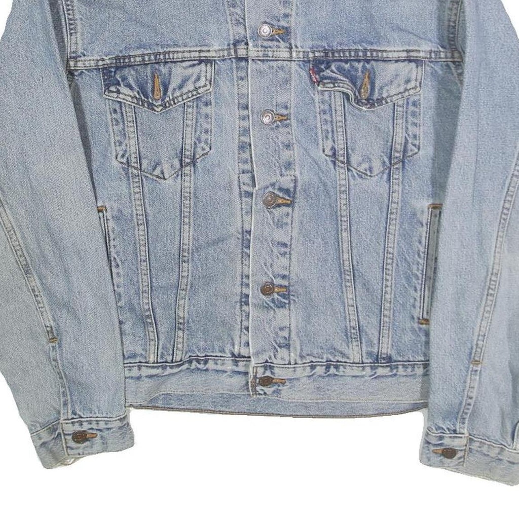 LEVI'S Mens Blue Denim Jacket XL Cotton Button Closure Classic Fit Casual