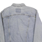 LEVI'S Mens Blue Denim Jacket XL Cotton Button Closure Classic Fit Casual