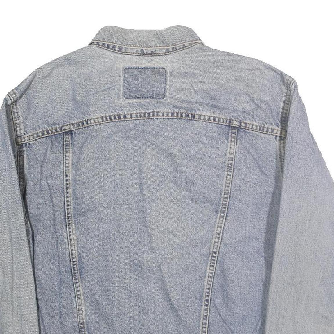 LEVI'S Mens Blue Denim Jacket XL Cotton Button Closure Classic Fit Casual