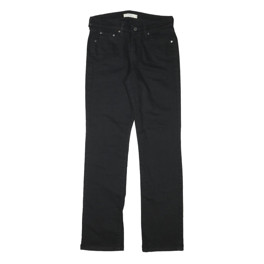 LEVI'S Womens Black Regular Fit Straight Denim Jeans W29 L32 Classic Style