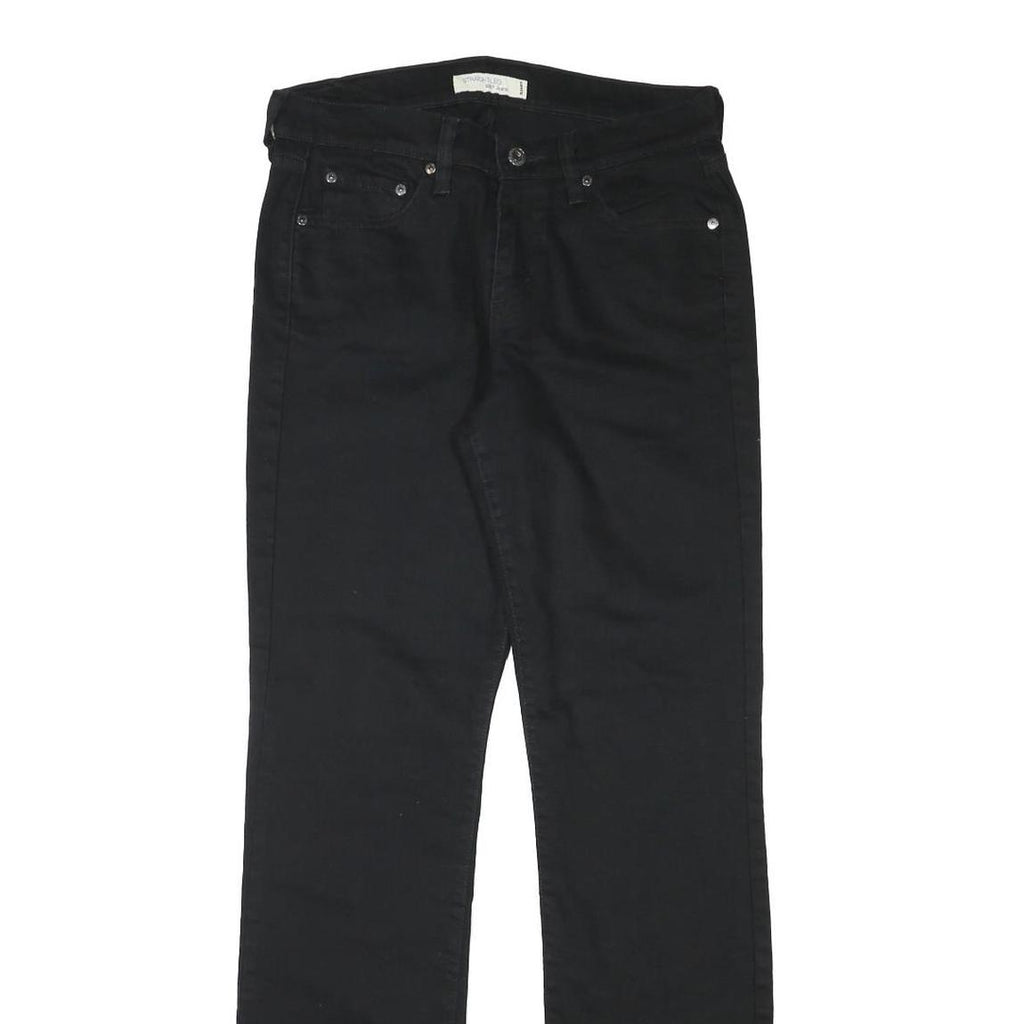 LEVI'S Womens Black Regular Fit Straight Denim Jeans W29 L32 Classic Style