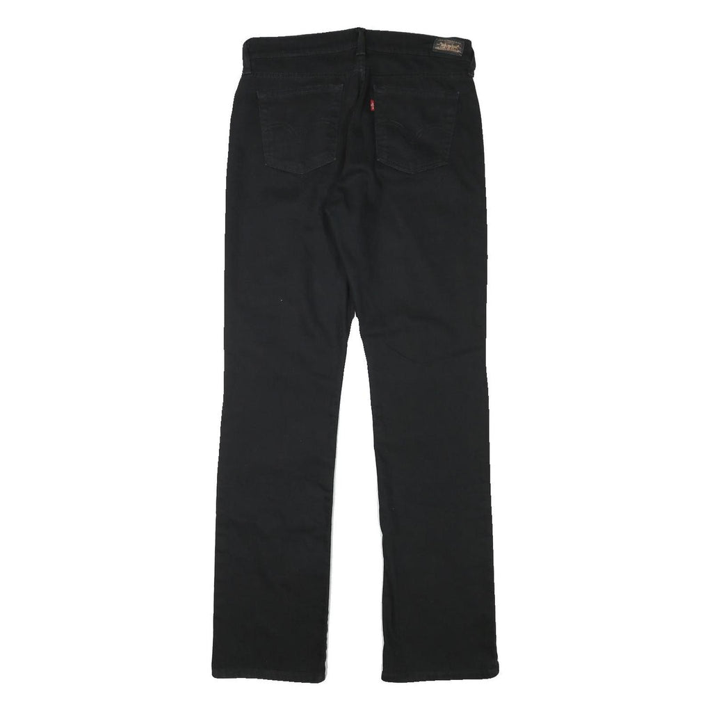 LEVI'S Womens Black Regular Fit Straight Denim Jeans W29 L32 Classic Style