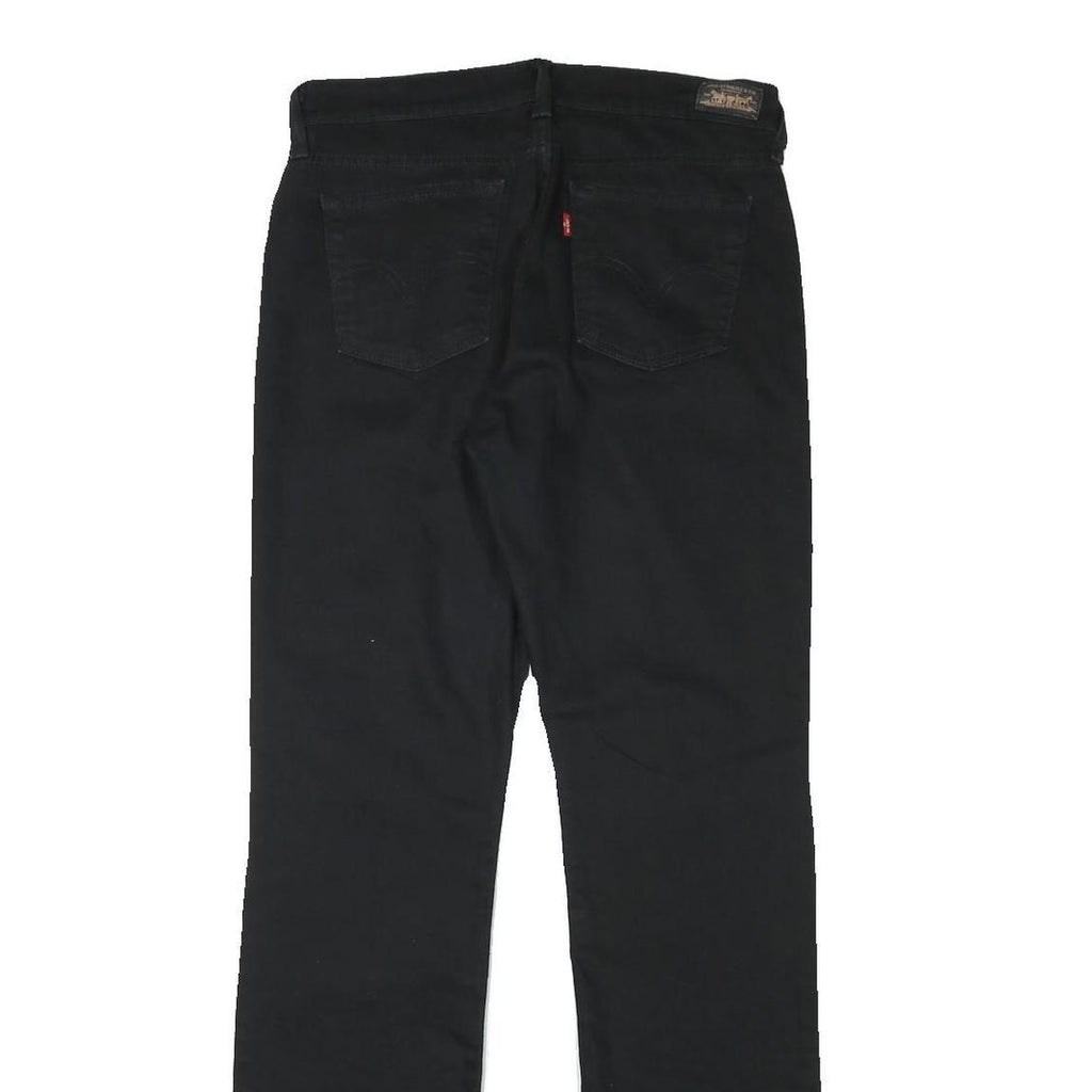 LEVI'S Womens Black Regular Fit Straight Denim Jeans W29 L32 Classic Style