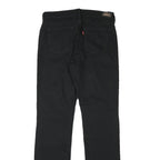 LEVI'S Womens Black Regular Fit Straight Denim Jeans W29 L32 Classic Style