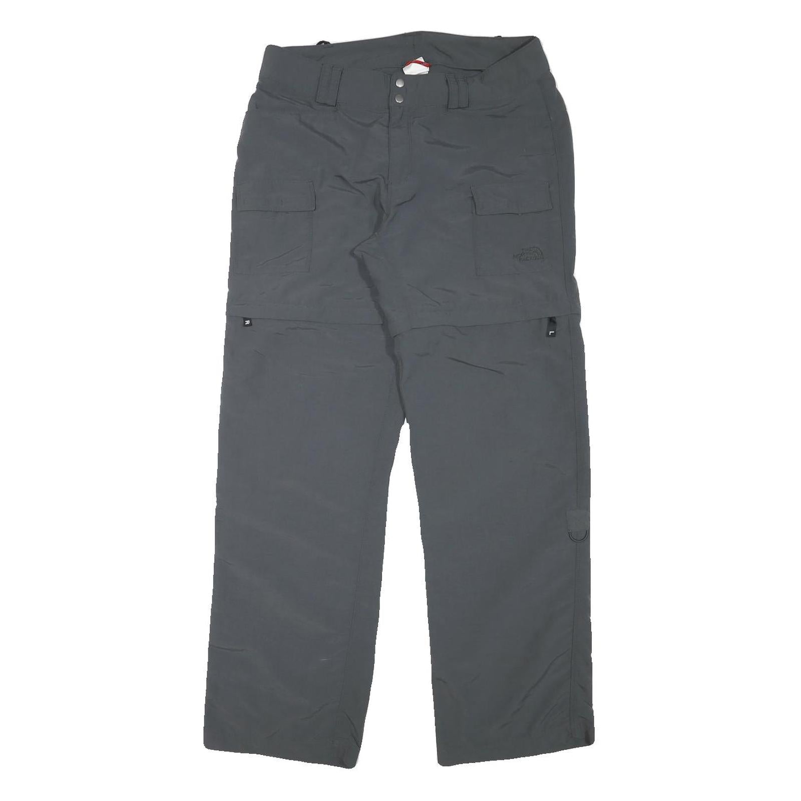 THE NORTH FACE Womens Polyester Blend Grey Regular Cargo Trousers W31 L29