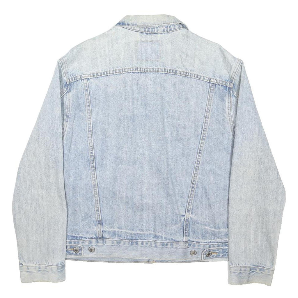 LEVI'S Womens Blue Denim Jacket M Cotton Blend Button Casual Outerwear