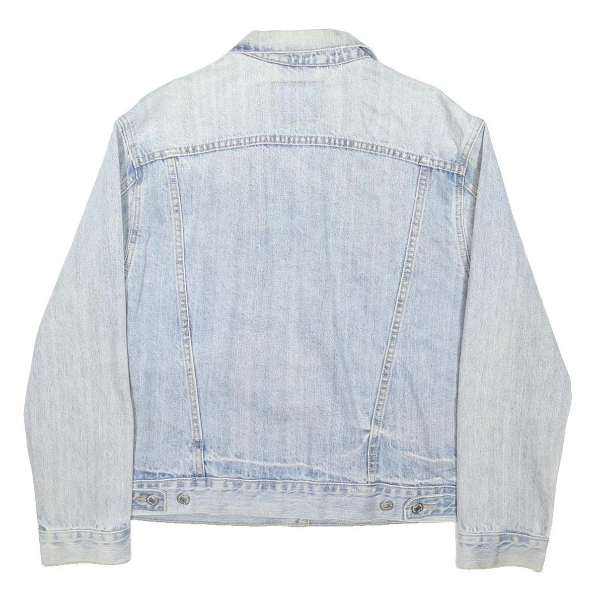 LEVI'S Womens Blue Denim Jacket M Cotton Blend Button Casual Outerwear