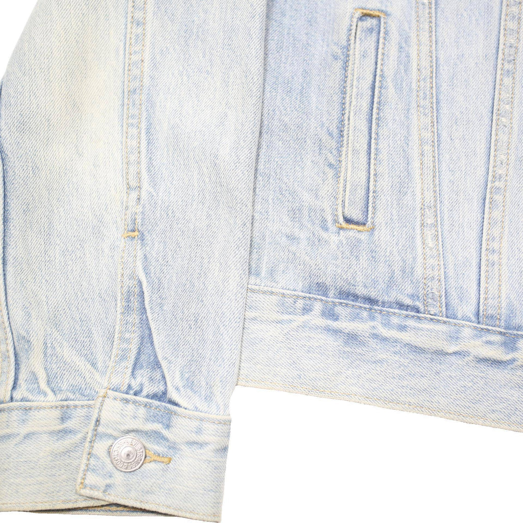 LEVI'S Womens Blue Denim Jacket M Cotton Blend Button Casual Outerwear