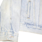 LEVI'S Womens Blue Denim Jacket M Cotton Blend Button Casual Outerwear