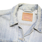 LEVI'S Womens Blue Denim Jacket M Cotton Blend Button Casual Outerwear