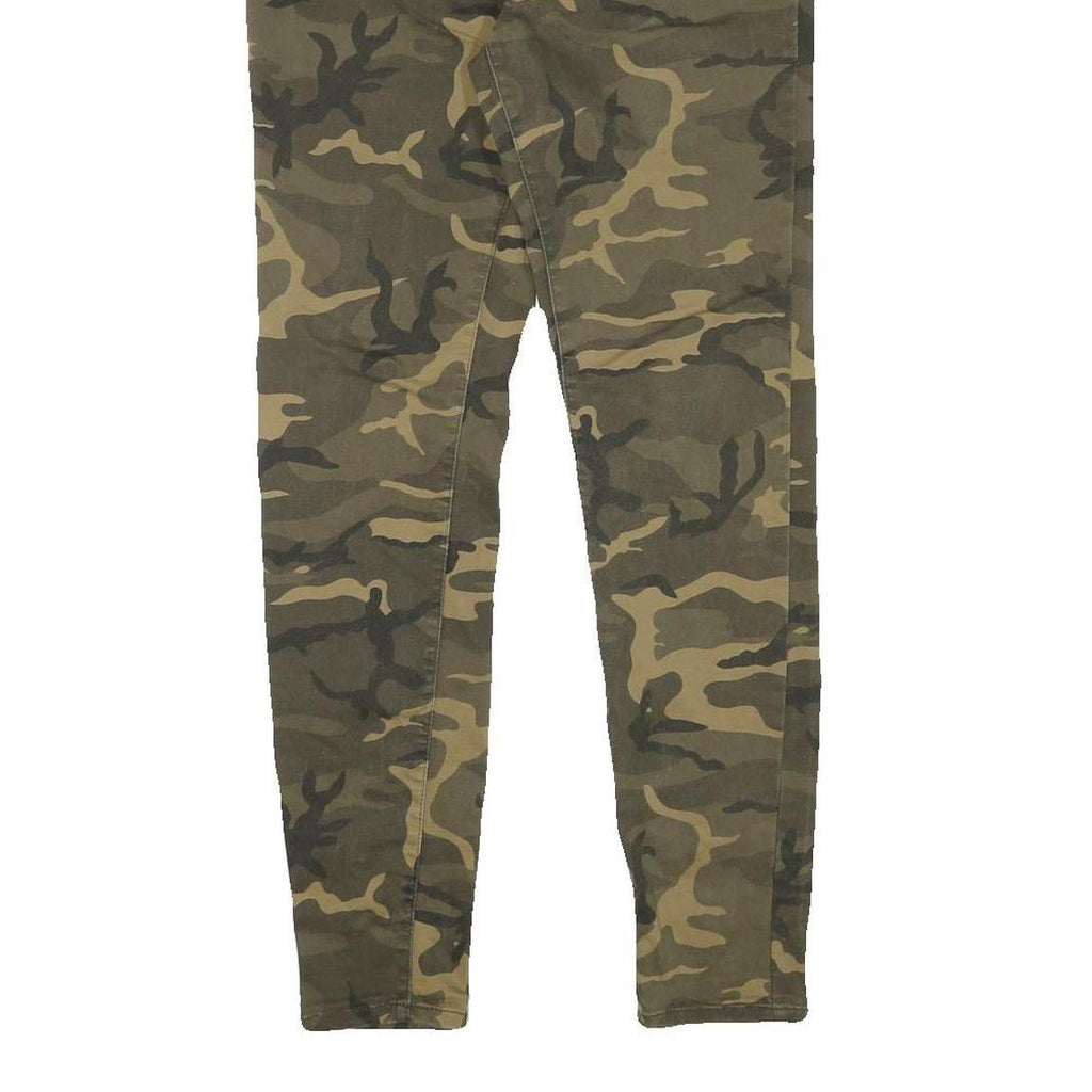 CLOCKHOUSE Womens Cotton Blend Camouflage Slim Skinny Trousers W28 L29 Casual