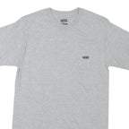 VANS Mens Grey Classic Fit S Short Sleeve Crew Neck Logo Cotton Blend T-Shirt