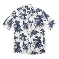 ARMANI EXCHANGE Mens White & Navy Floral Print Shirt XS Cotton Blend Summer
