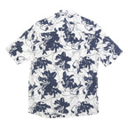 ARMANI EXCHANGE Mens White & Navy Floral Print Shirt XS Cotton Blend Summer